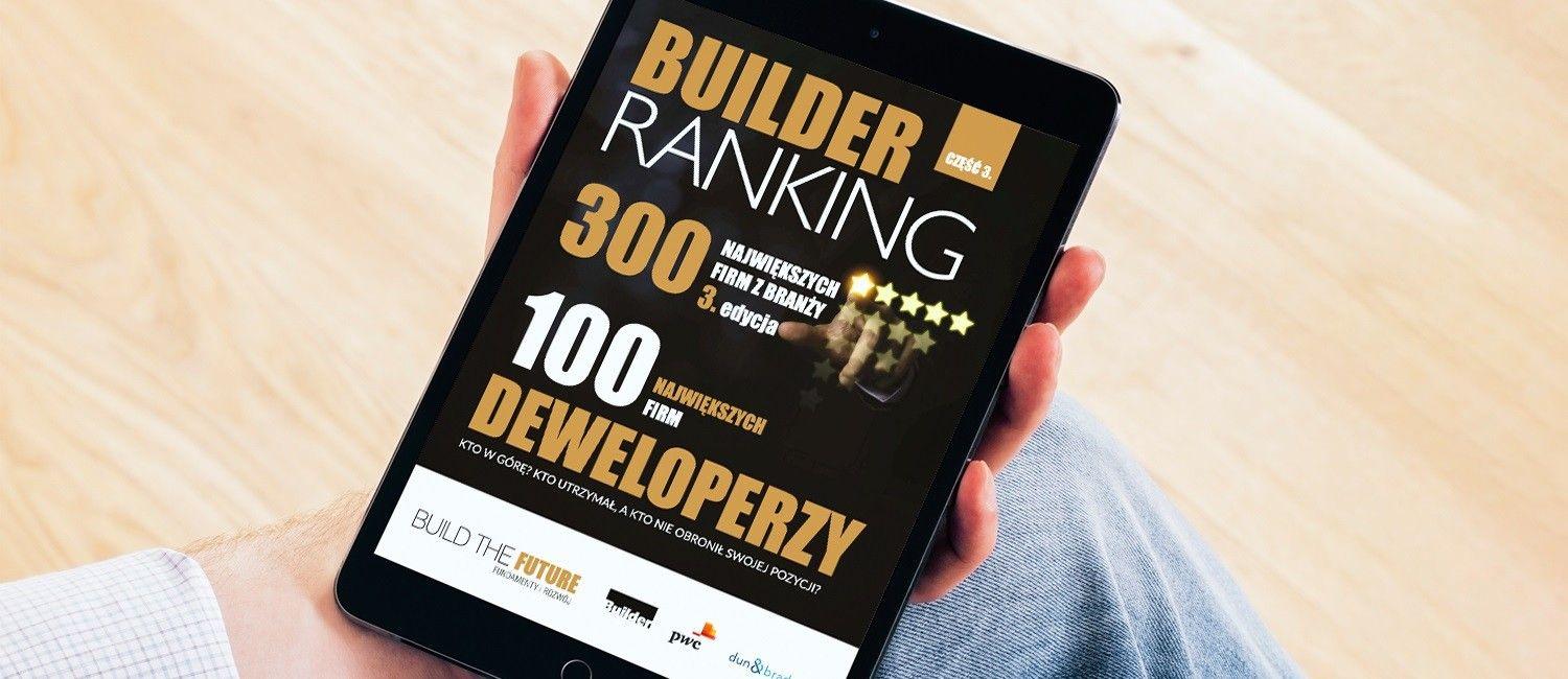 ROBYG ponownie w czołówce Rankingu - 100 największych firm deweloperskich w Polsce - magazynu Builder